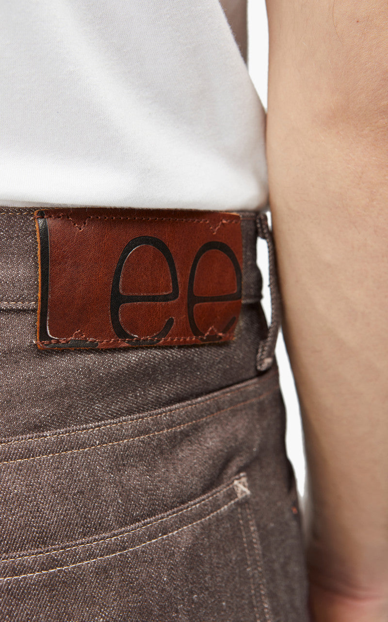 Lee 101 101 Z Jeans Dry Recycled Cotton Selvedge Brown 14oz