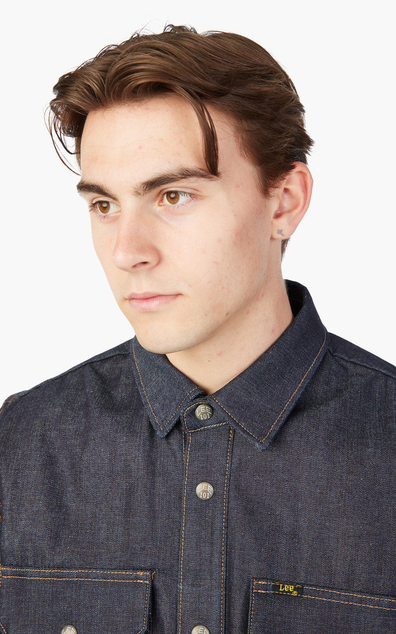 Lee 101 101 Denim Overshirt Dry Indigo