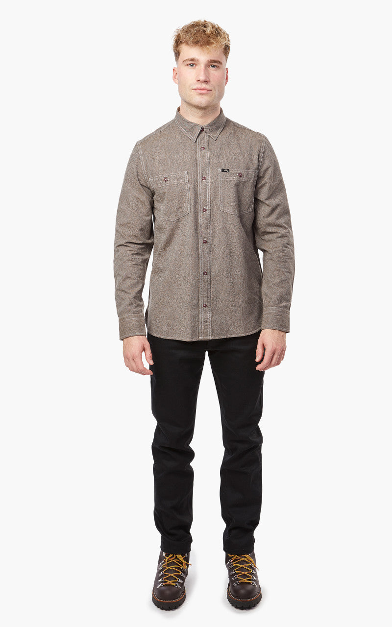 Lee 101 101 Workwear Shirt Bistre