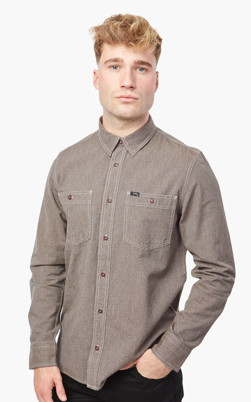 Lee 101 101 Workwear Shirt Bistre