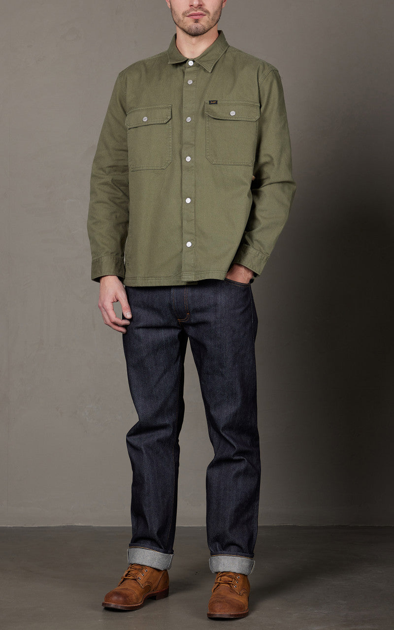 Lee Workwear Overshirt Olive Green