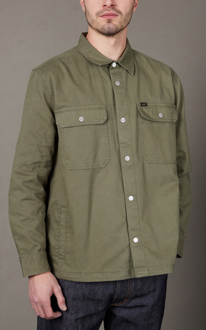 Lee Workwear Overshirt Olive Green