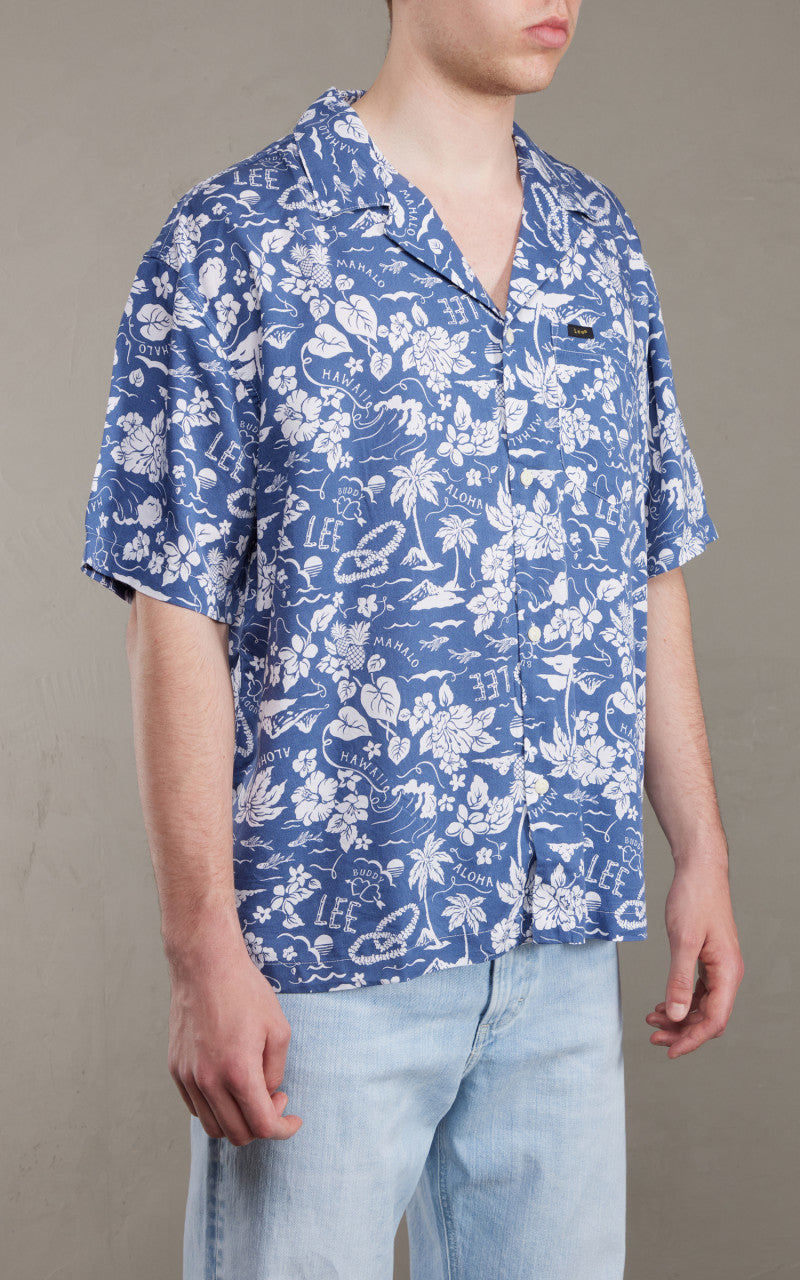 Lee Camp Shirt Surf Blue