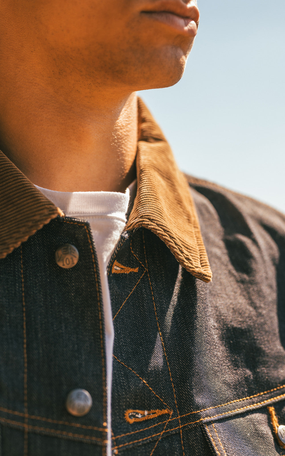 Lee 101 101 Storm Rider Jacket Blanket Lined Dry Indigo 14.75oz