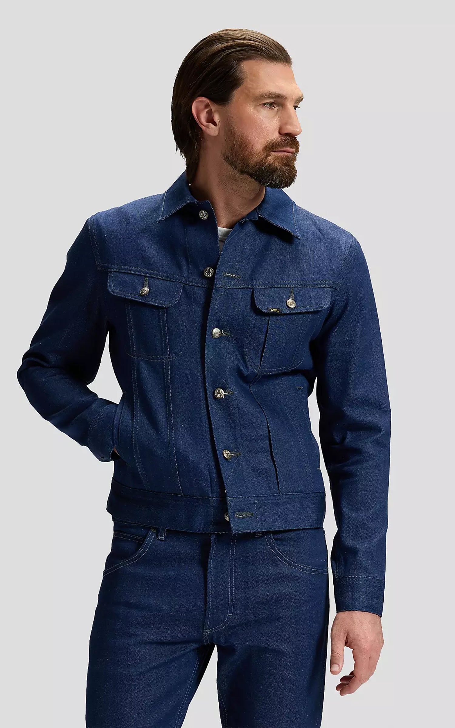 Lee 101 101 Rider Jacket Dry Red Cast 11.75oz