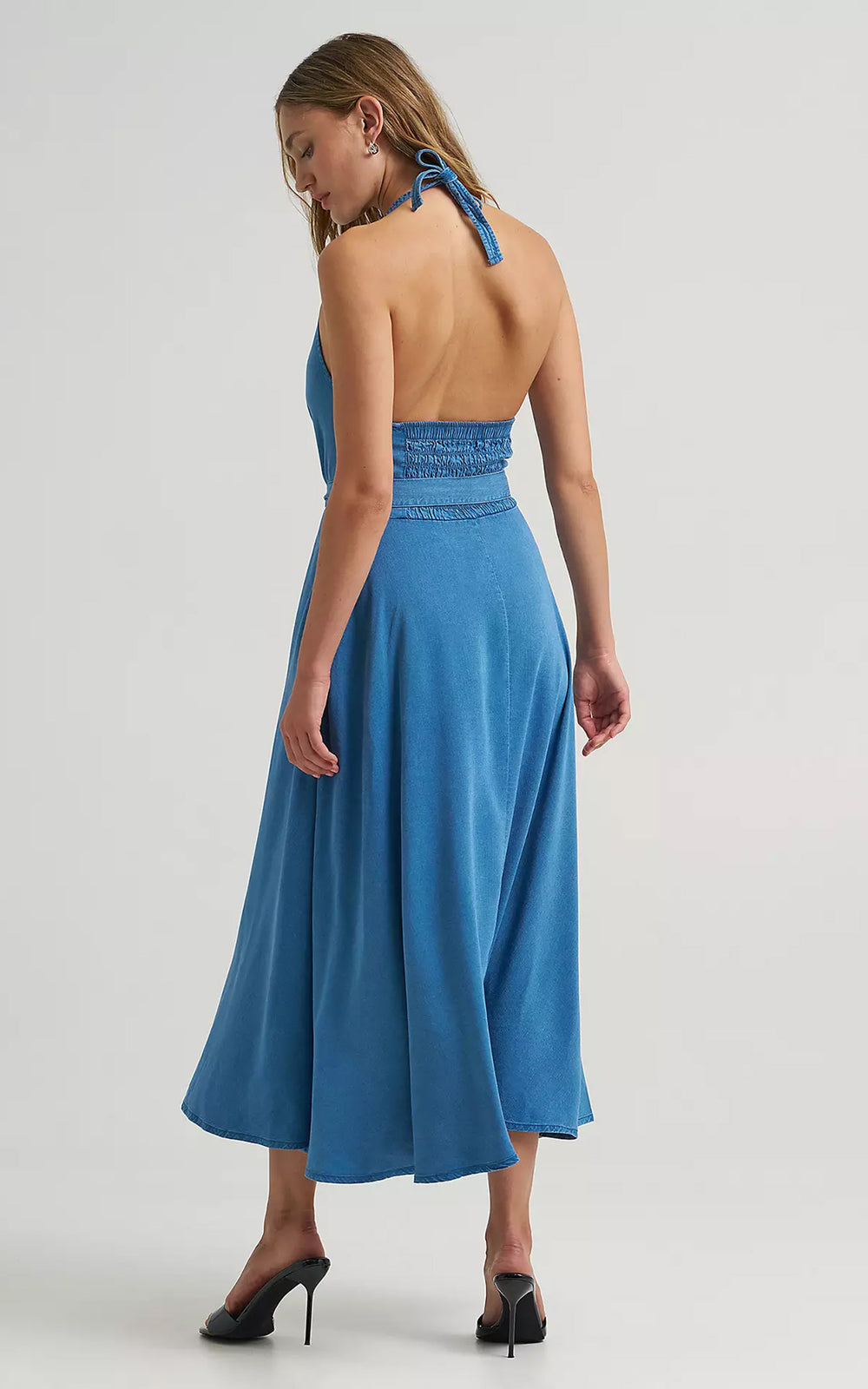 Lee x Marilyn Halter Dress Ice Storm