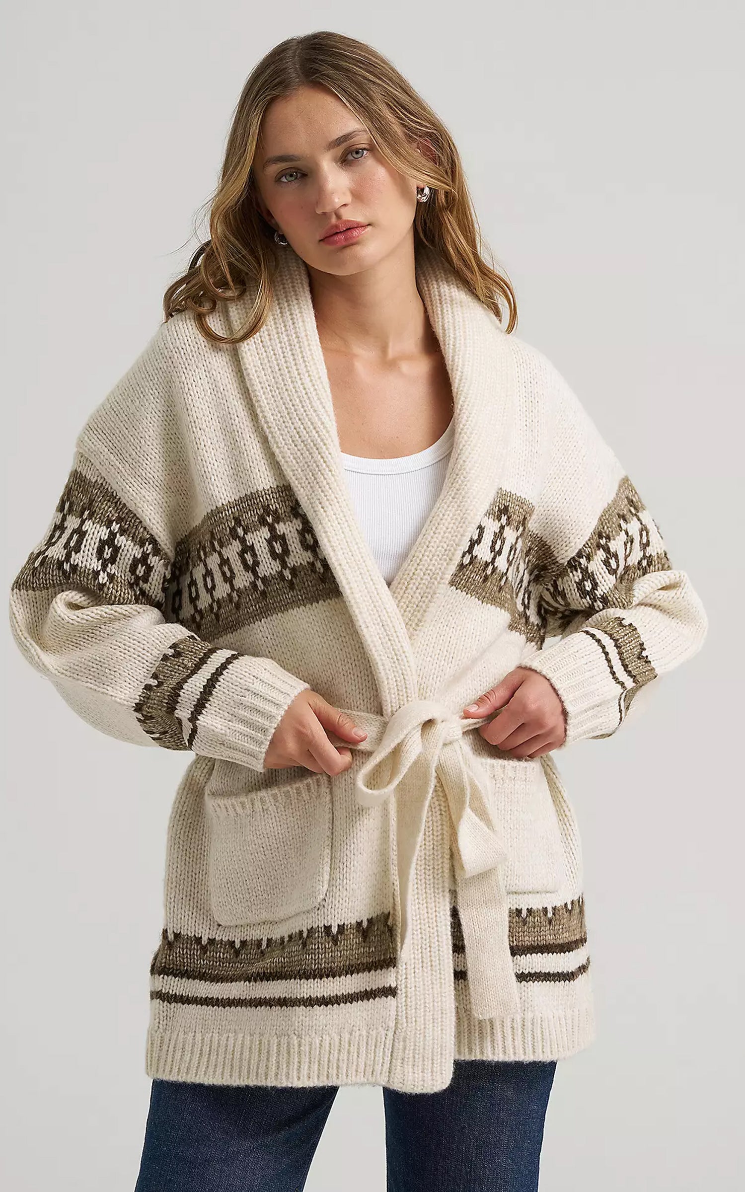 Lee x Marilyn Sweater Cardigan Turtledove Heather