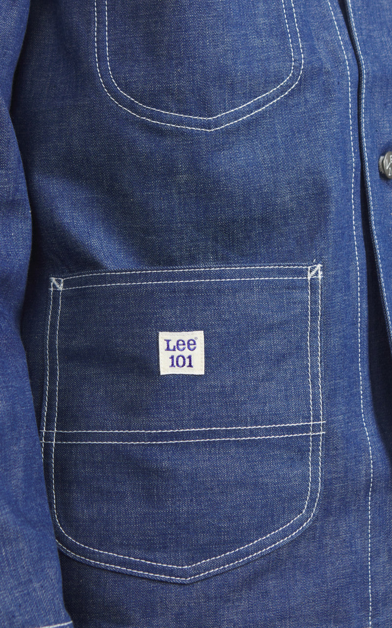Lee 101 31JR Chore Coat Raw Blue