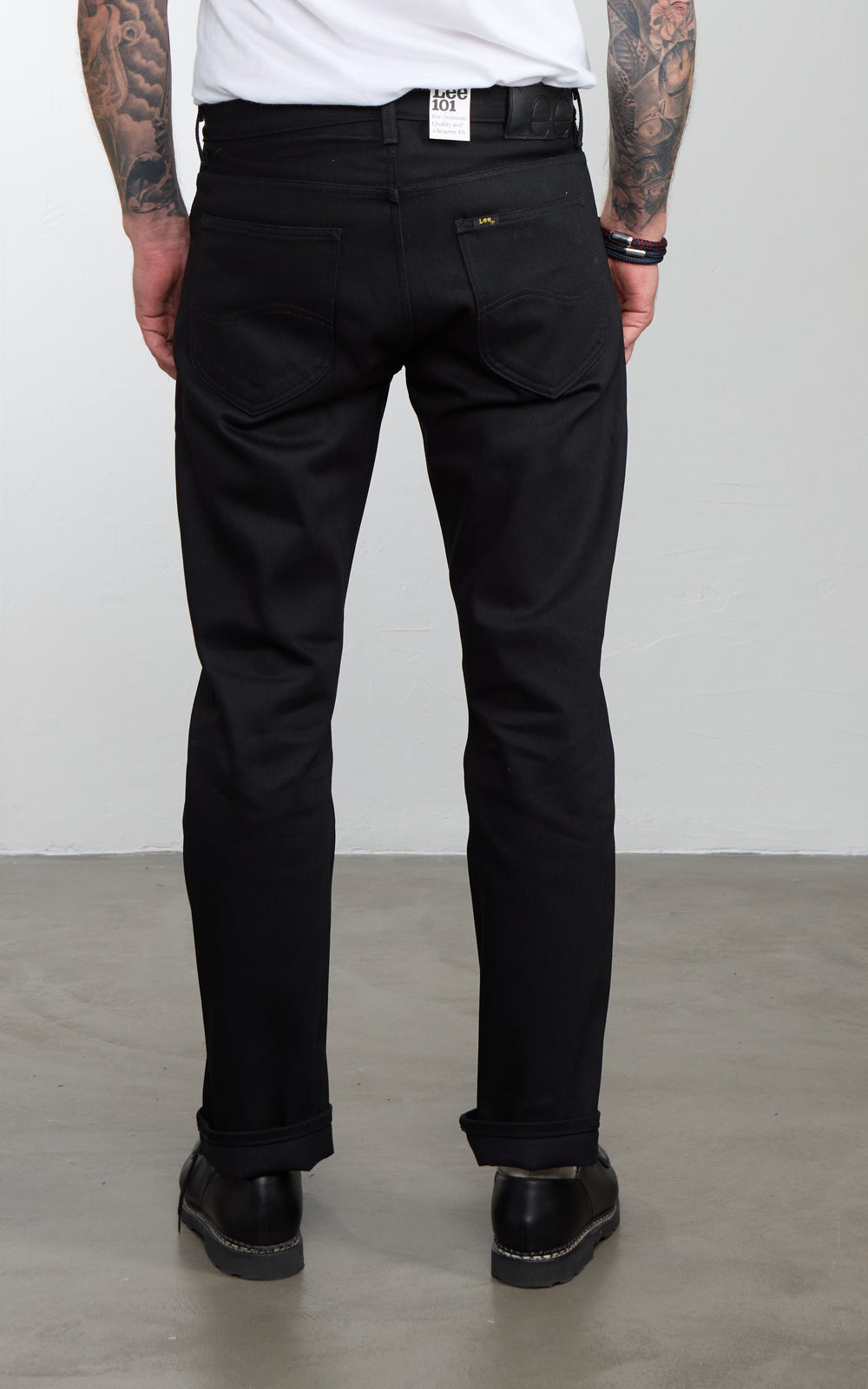 Lee 101 101 Z Jeans Dry Selvedge Black