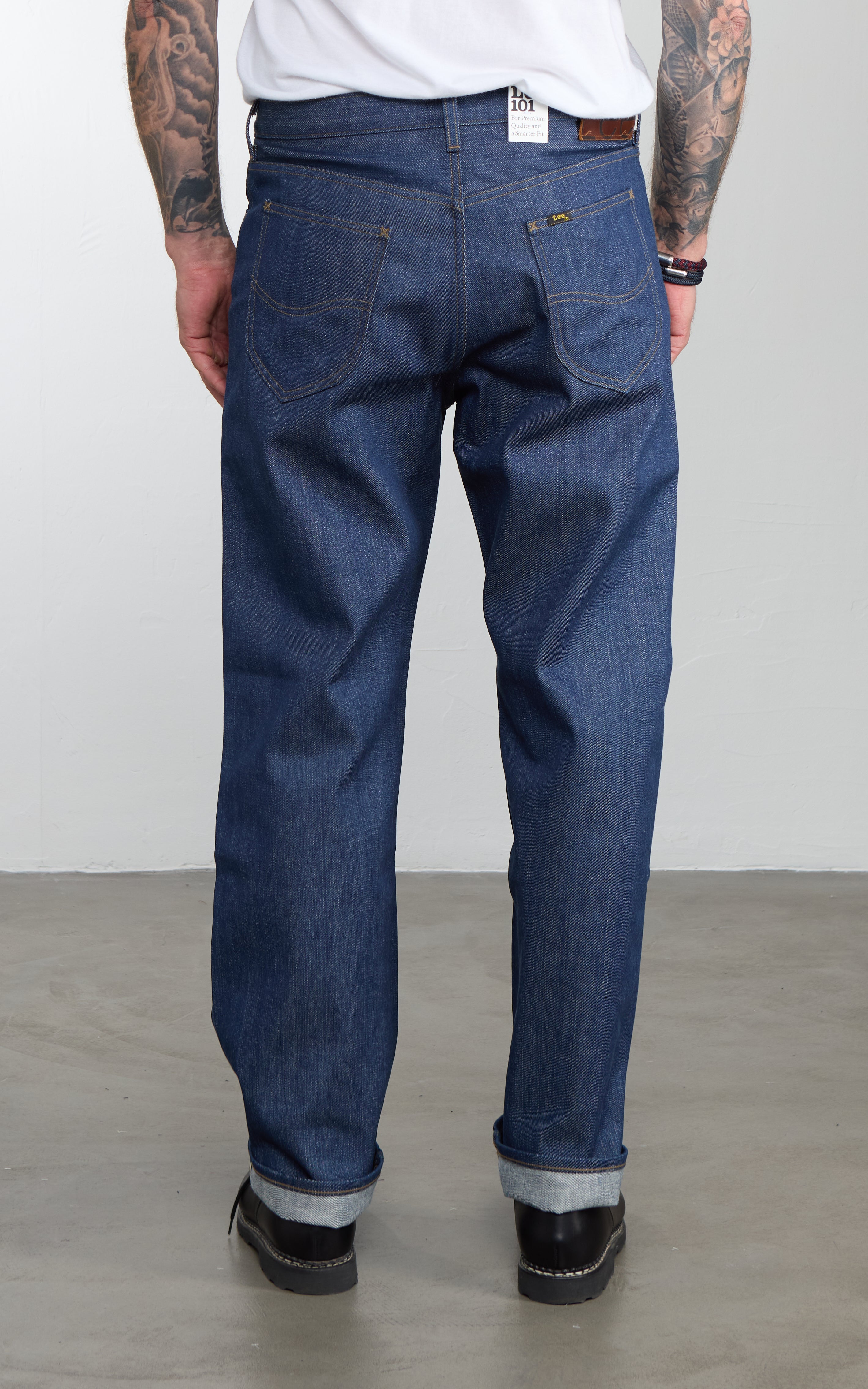 Lee 101 101 R Relaxed Jean Selvedge Red Casted LHT