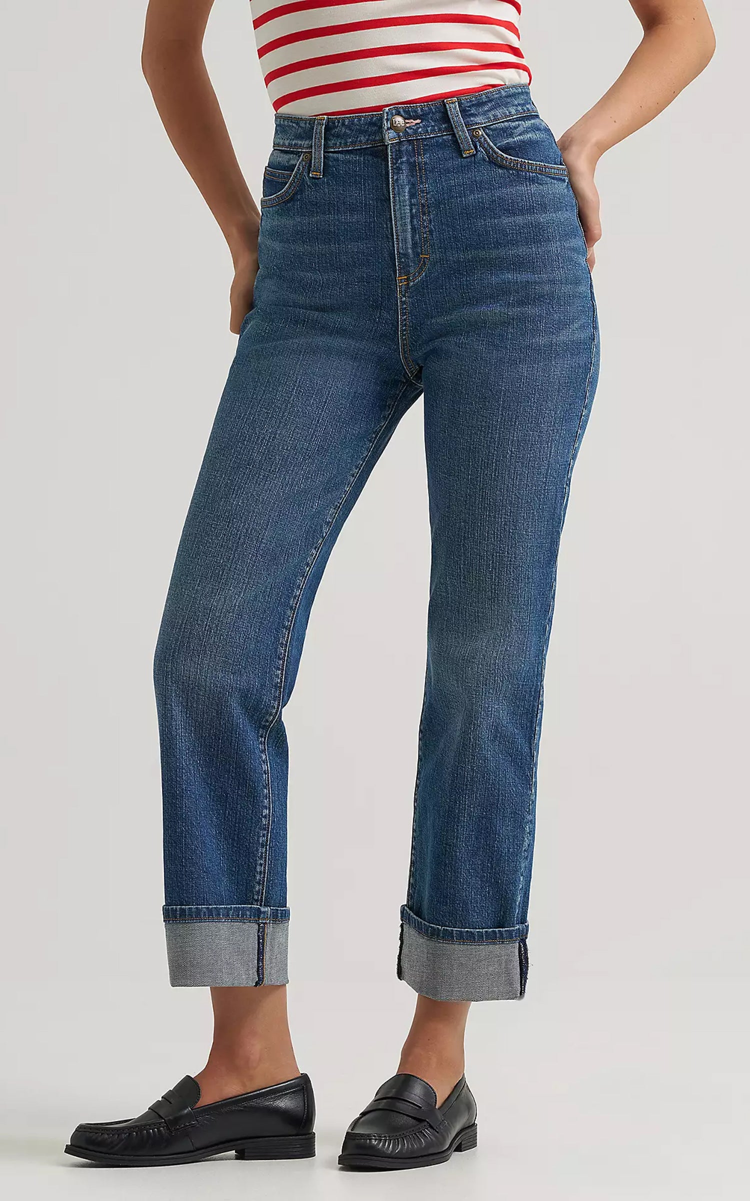 Lee x Marilyn Monroe High Rise Jean Mid Wash