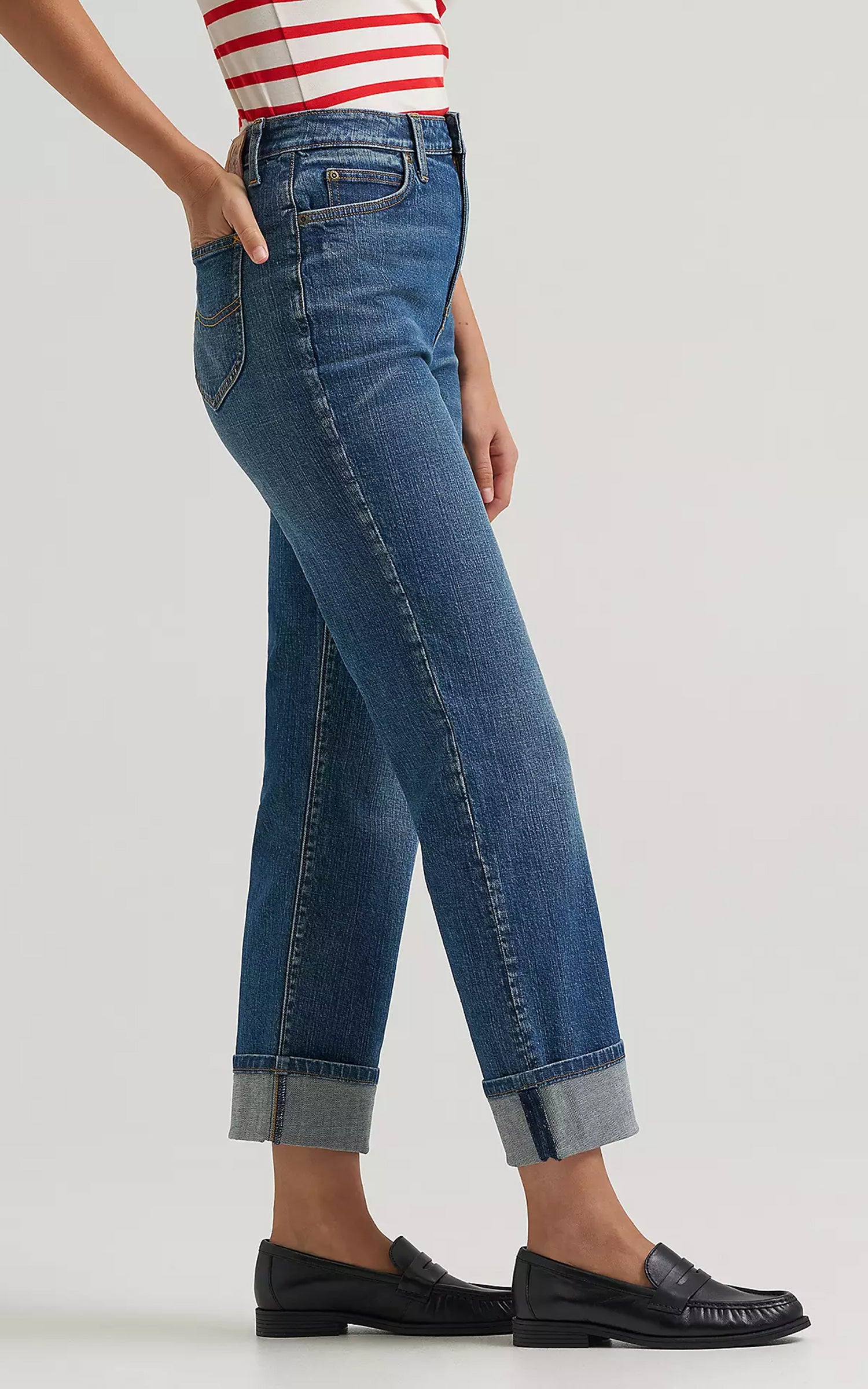 Lee x Marilyn Monroe High Rise Jean Mid Wash