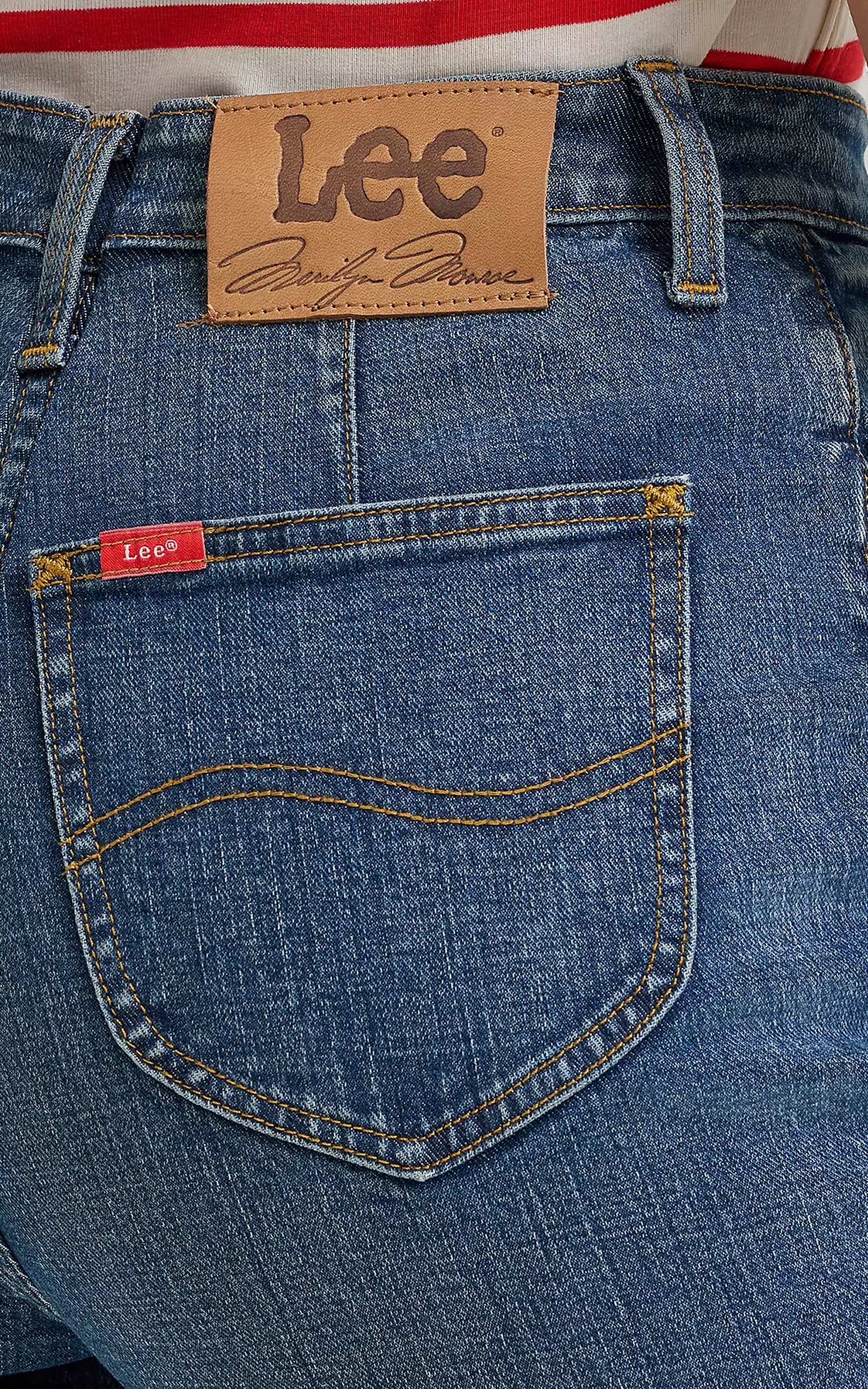 Lee x Marilyn Monroe High Rise Jean Mid Wash