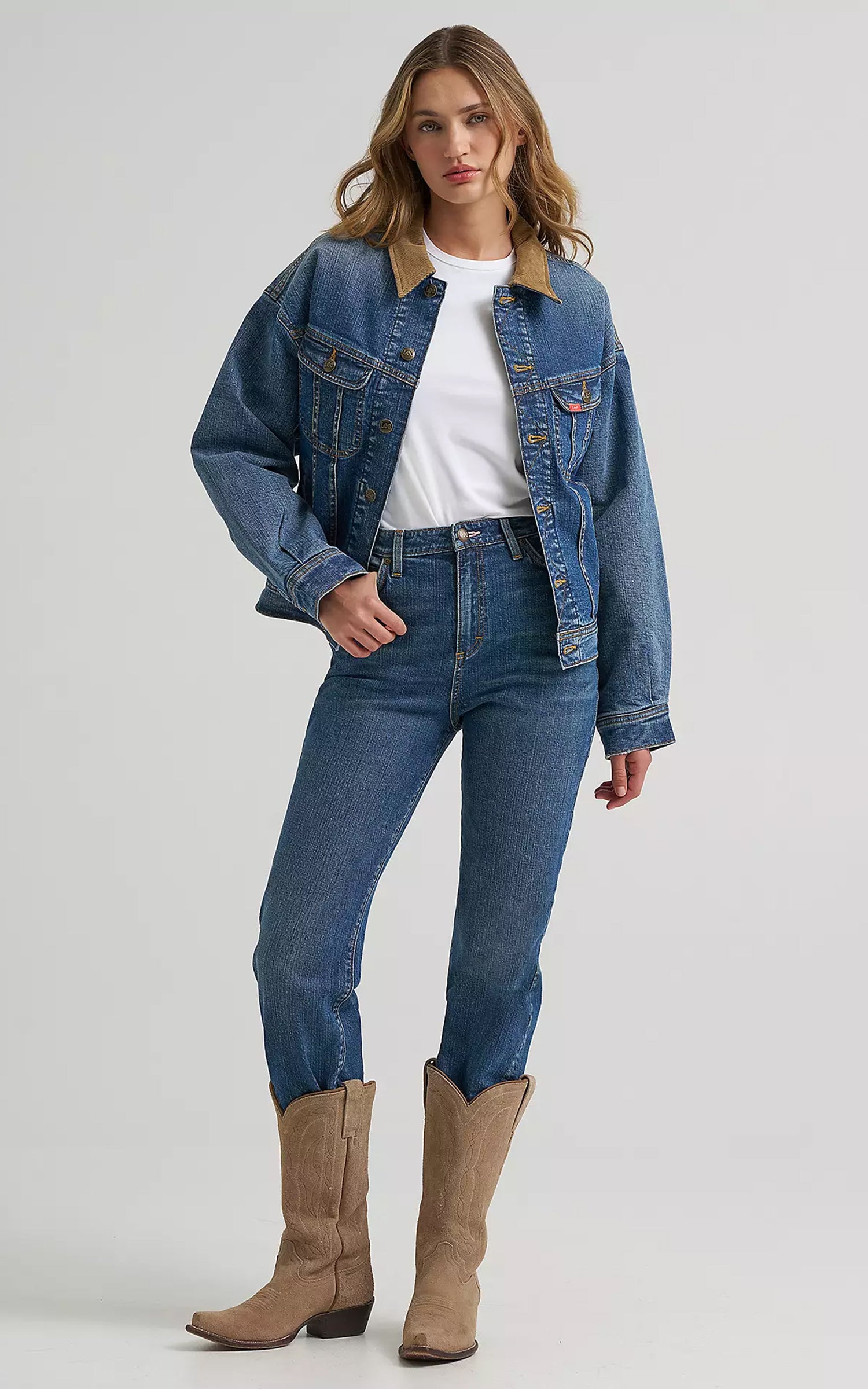 Lee x Marilyn Monroe Storm Rider Jacket Mid Wash