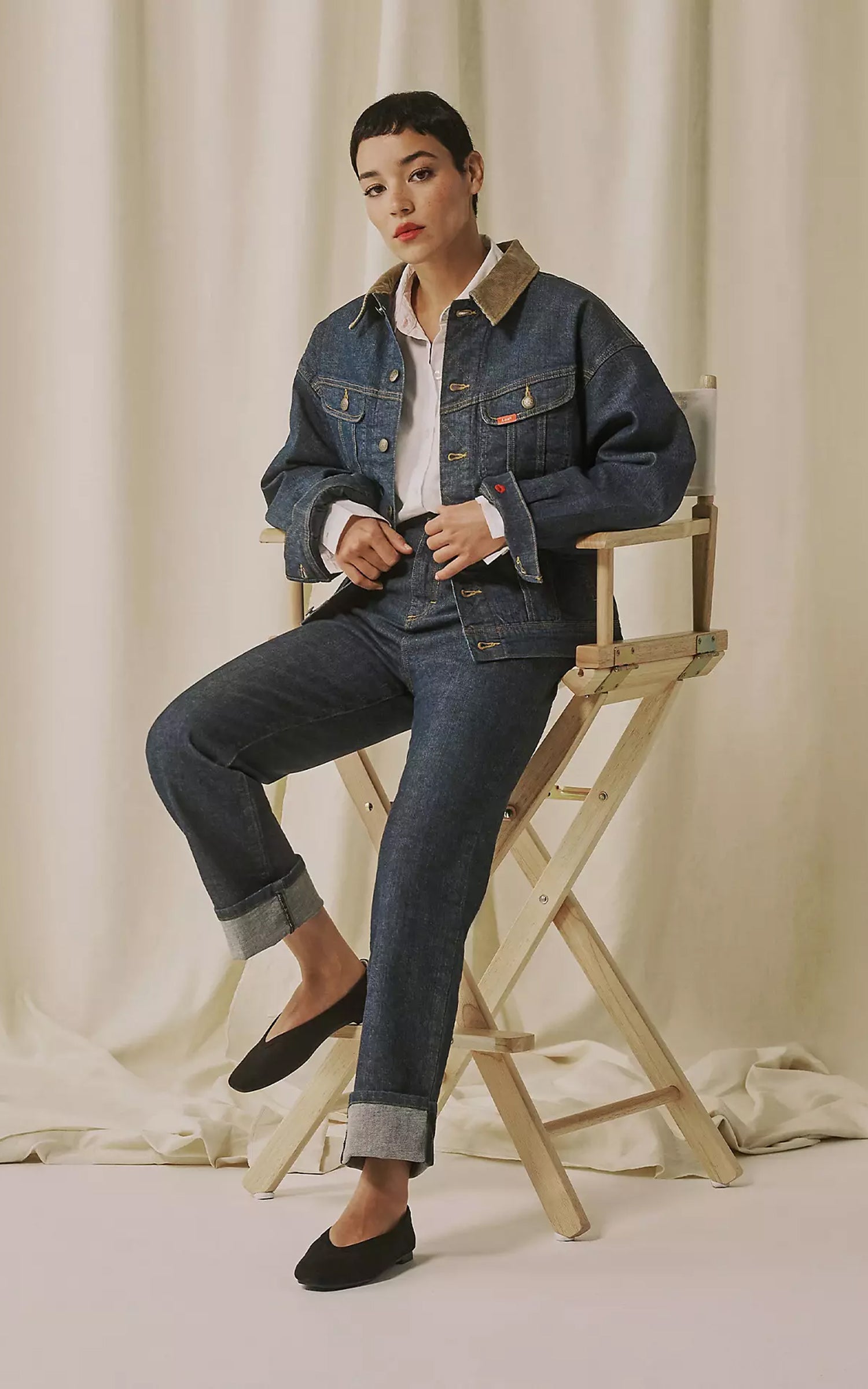 Lee x Marilyn Monroe Storm Rider Jacket Rinse Indigo
