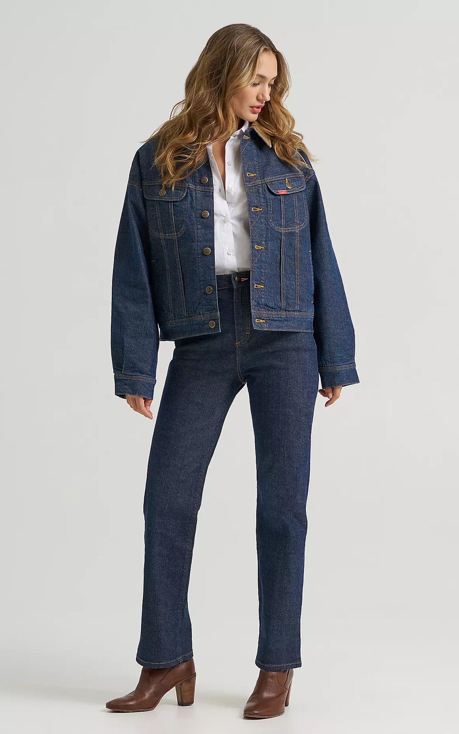 Lee x Marilyn Monroe Storm Rider Jacket Rinse Indigo