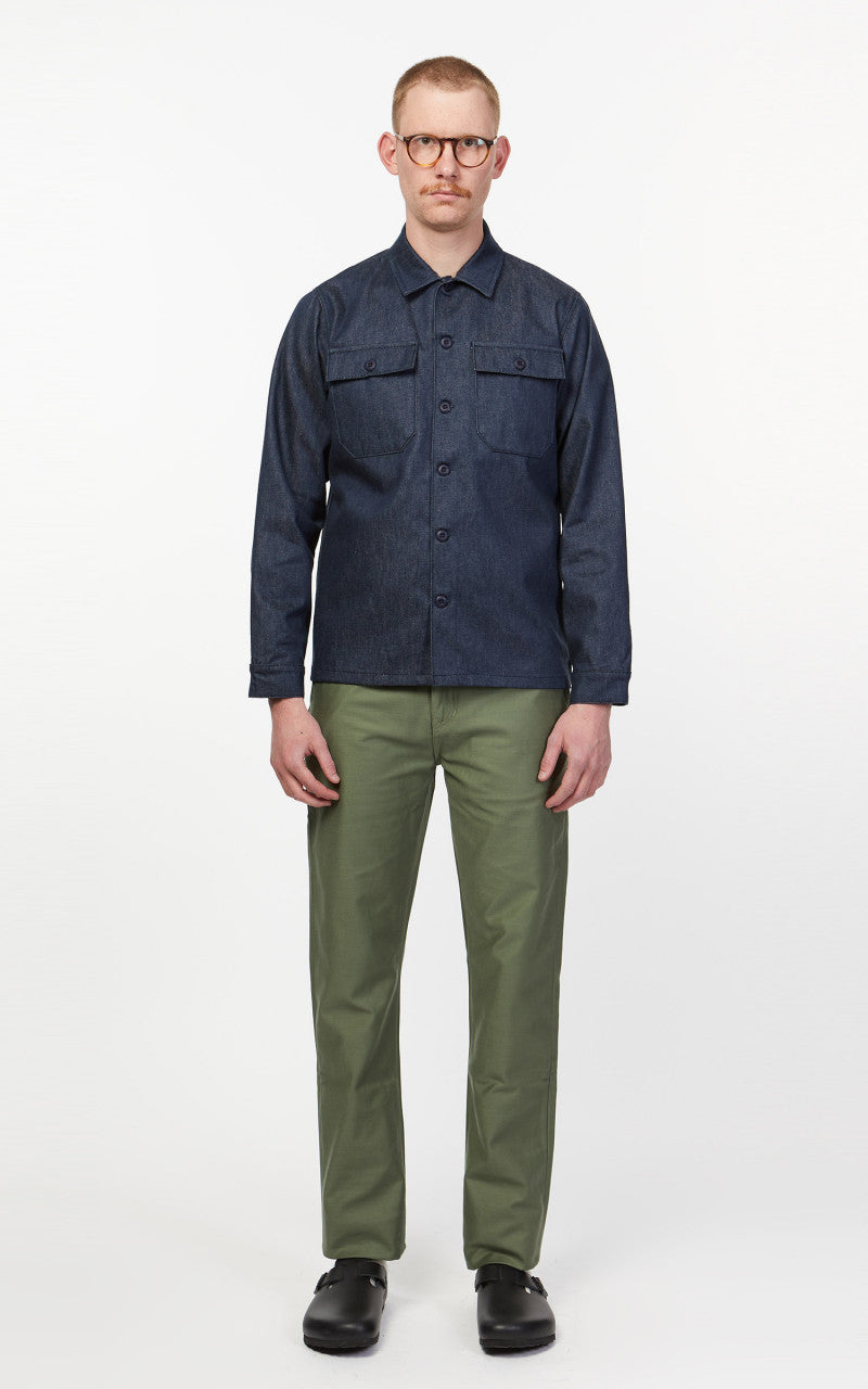 Benzak BC-03 Straight Chino Military Twill Army Green