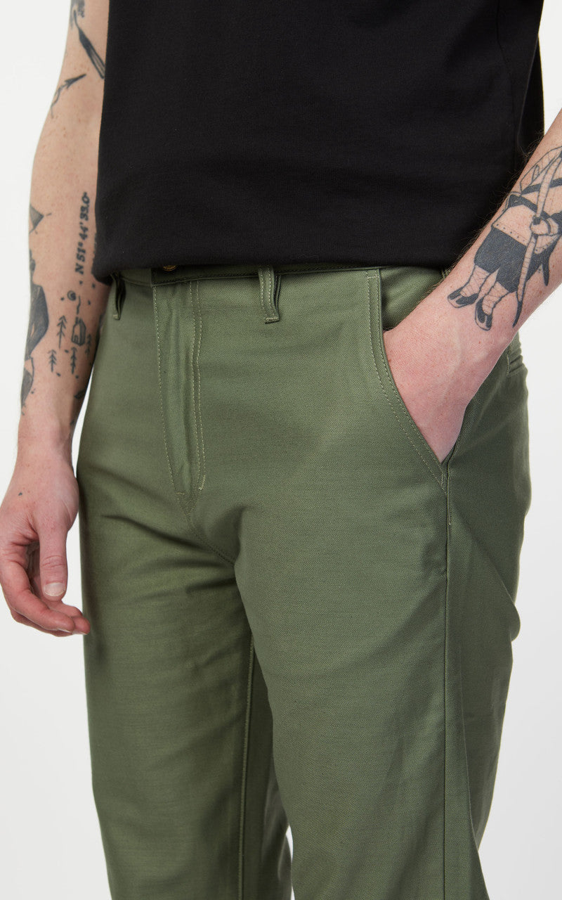 Benzak BC-03 Straight Chino Military Twill Army Green