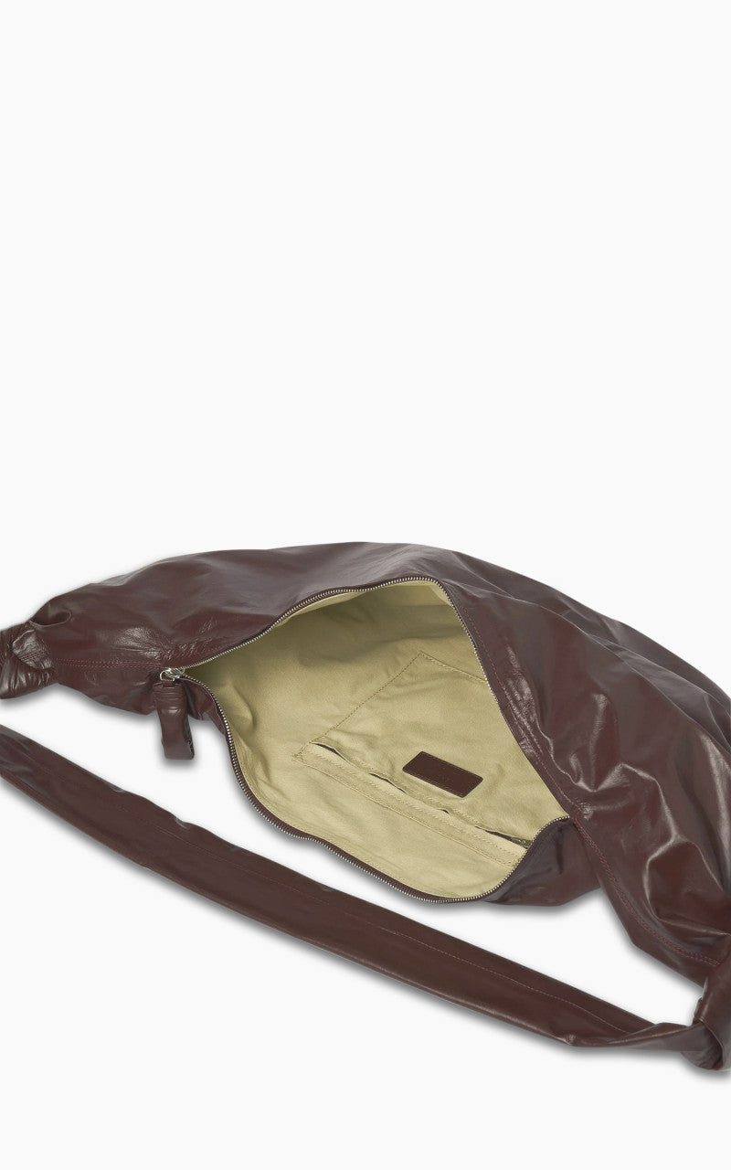 Lemaire Large Croissant Bag Lightweight Leather Roasted Pecan