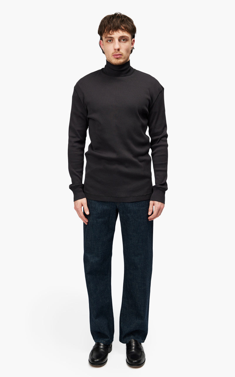 Lemaire Ribbed Turtleneck Squid Ink