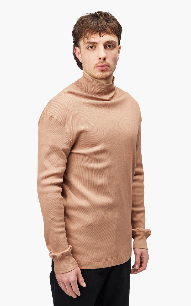 Lemaire Ribbed Turtleneck Raw Umber