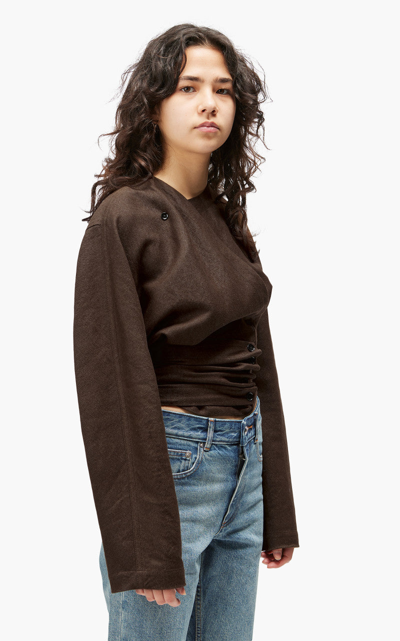 Lemaire Wrap Top Brown