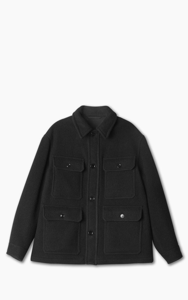 Lemaire Hunting Jacket Wool Black