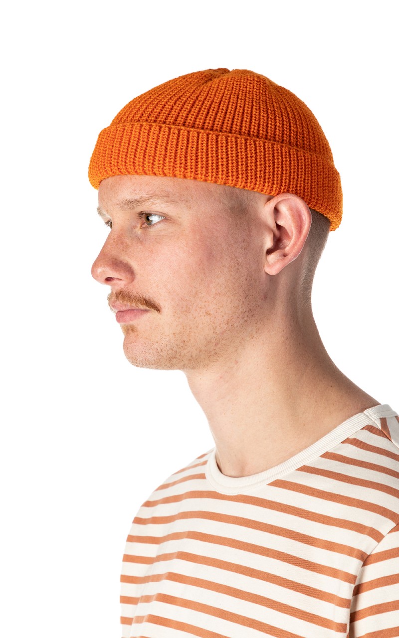 Leuchtfeuer-Strickwaren Leuchtfeuer Walfänger Knit Wool Beanie Orange