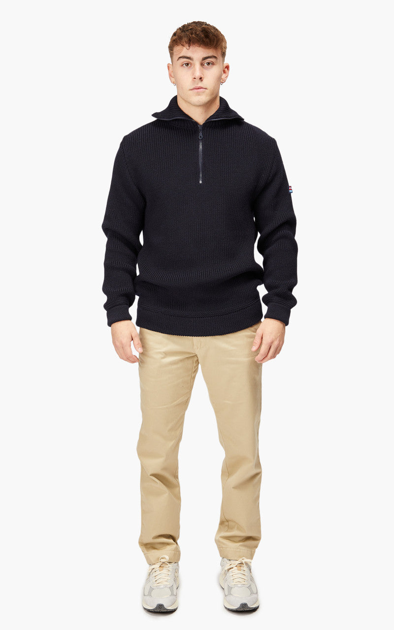 Leuchtfeuer-Strickwaren Commodore Knit Troyer Navy