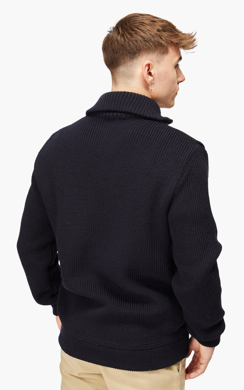 Leuchtfeuer-Strickwaren Commodore Knit Troyer Navy