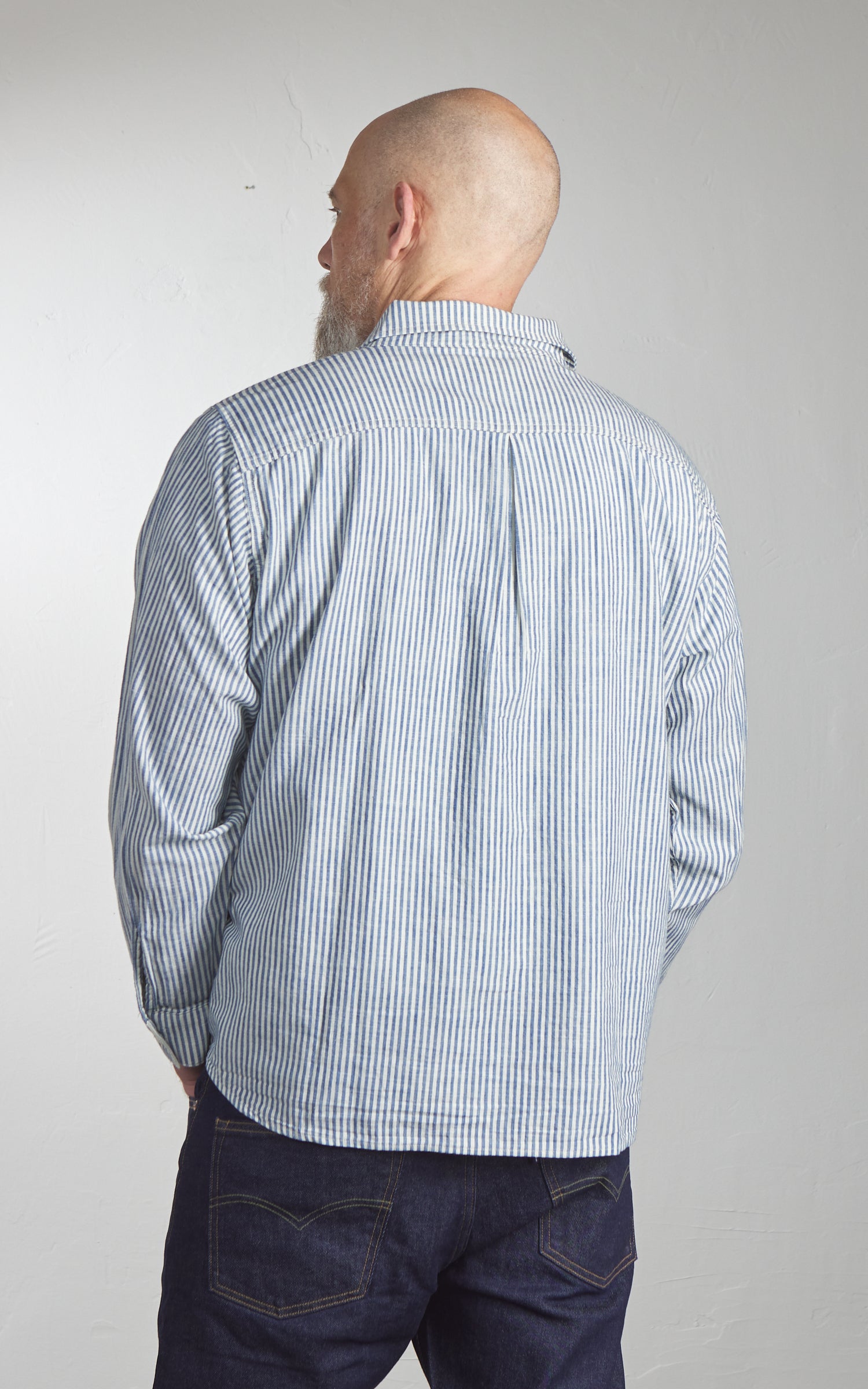 Levi's® Blue Tab™ Work Shirt Chambray Striped Blue