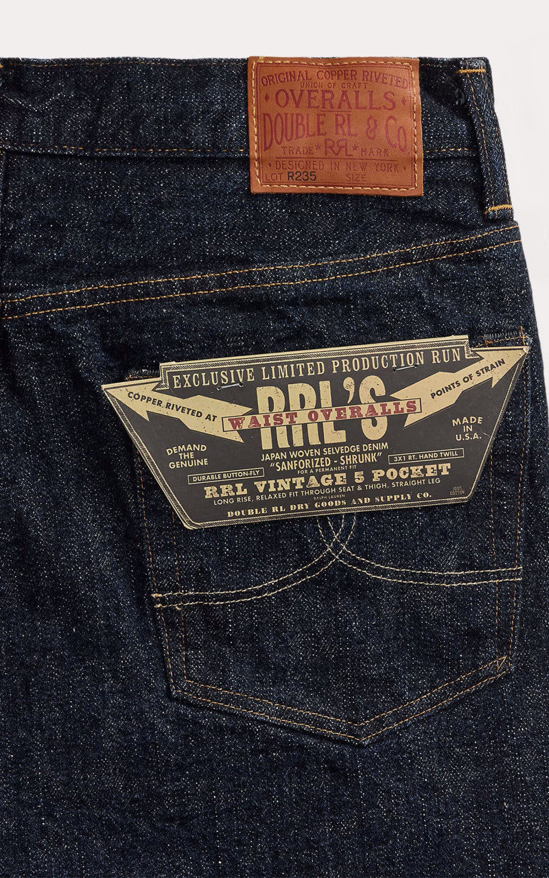 RRL Limited-Edition Vintage 5-Pocket Fit Jean Indigo Rinse