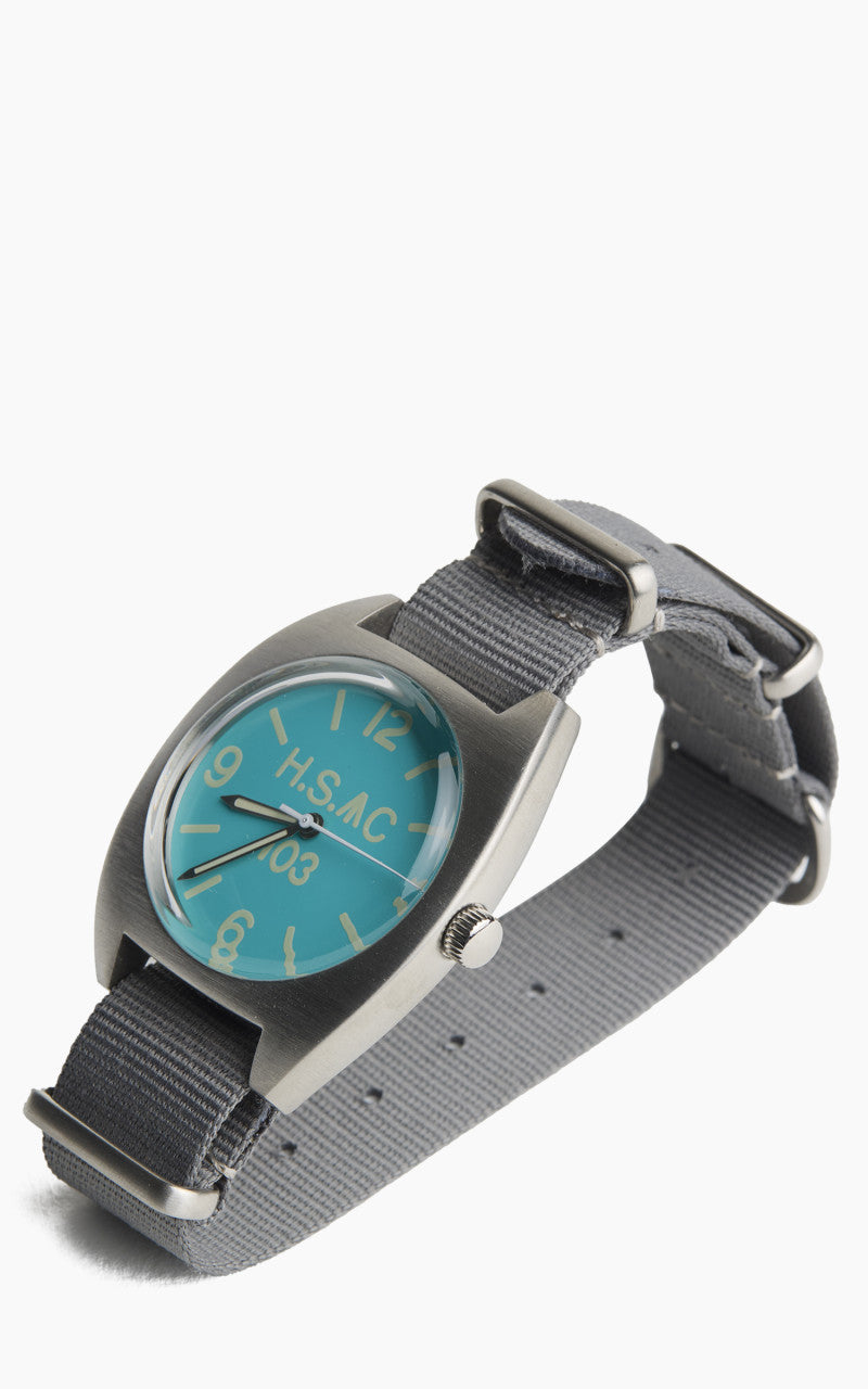 M.R.M.W. Royal Army H.S. W10 Air Force Watch Blue Dial Grey Nylon Strap