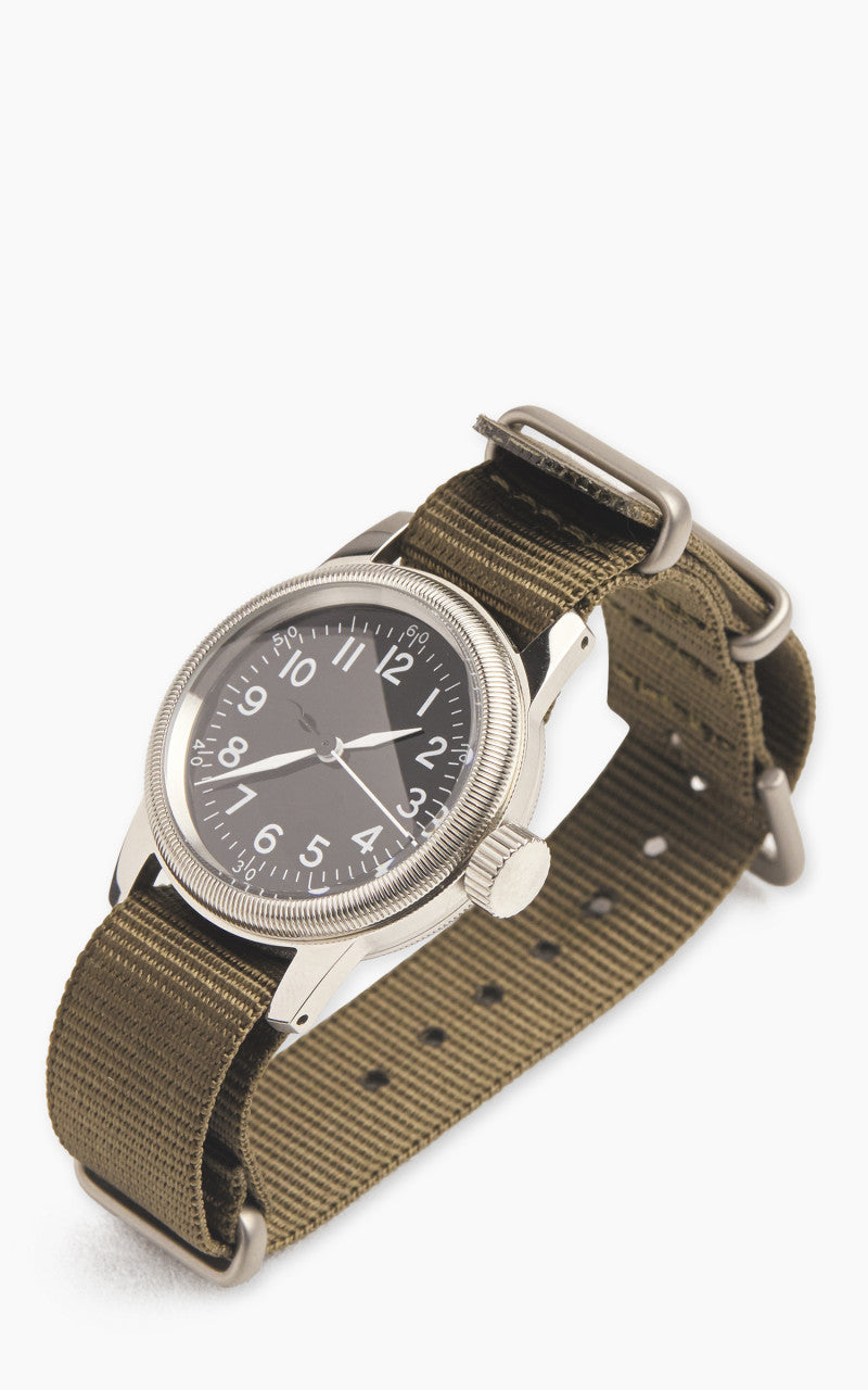 M.R.M.W. A-11 Military Watch 12H Dial Nylon Strap Black