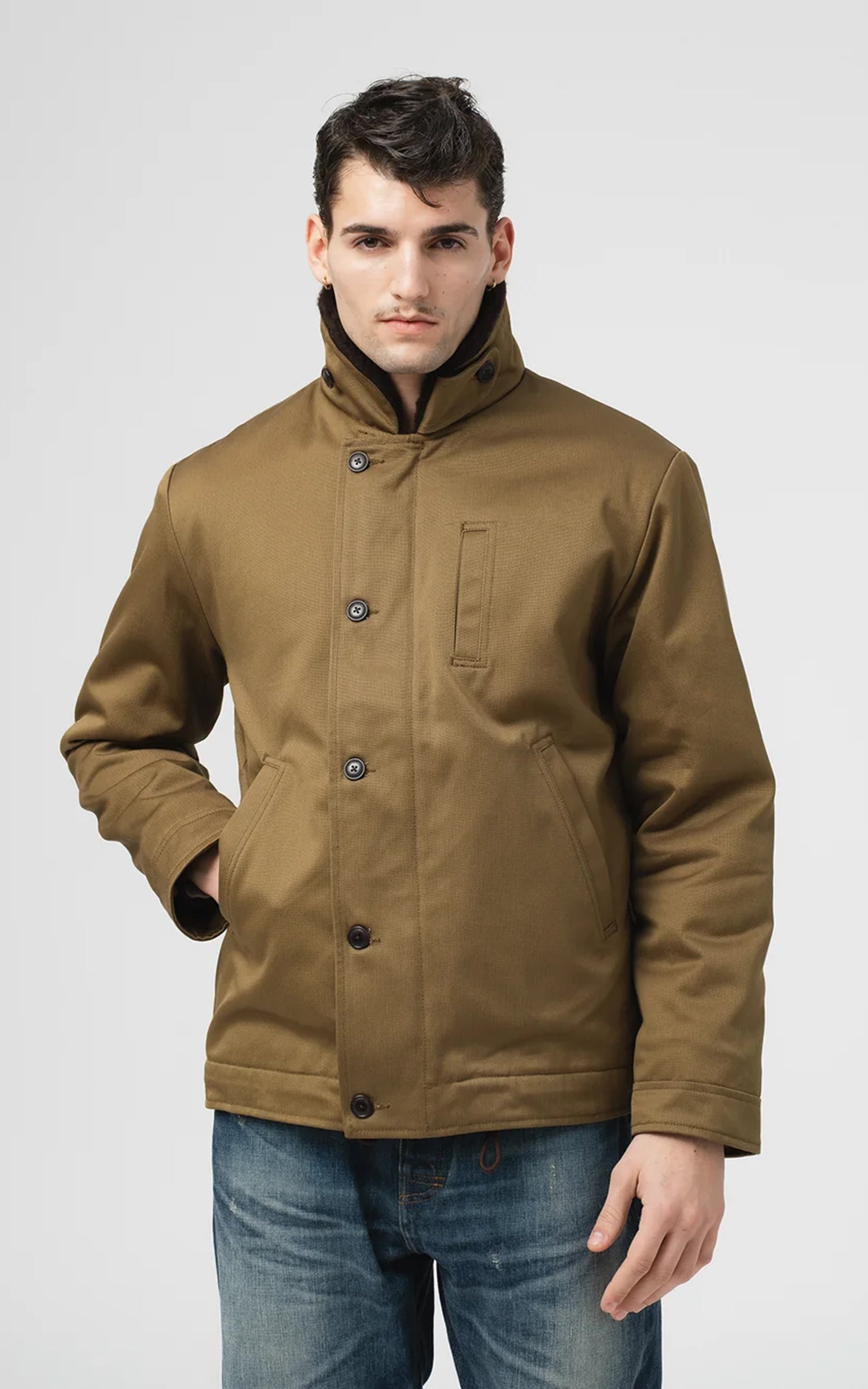 ONI Denim 01507L-HOX-OLB Type I Jacket Sulfur Dyed Heavy Oxford Olive