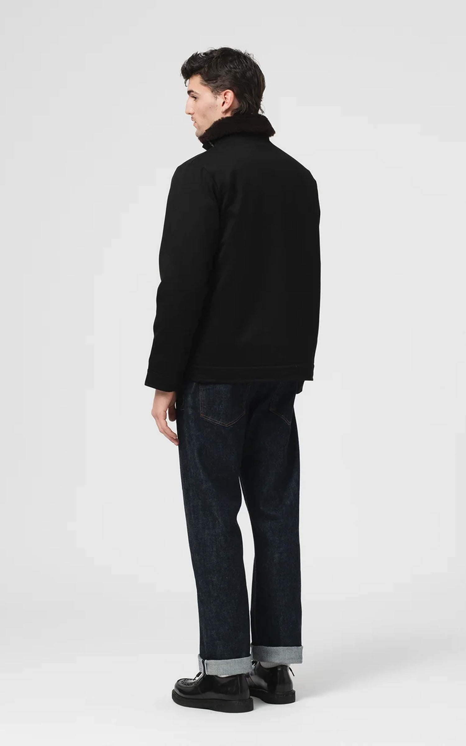 Eat Dust Deck Jacket Bedford Cords Black