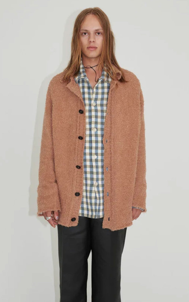 Our Legacy Big Cardigan Cotton Caramel Cloudy