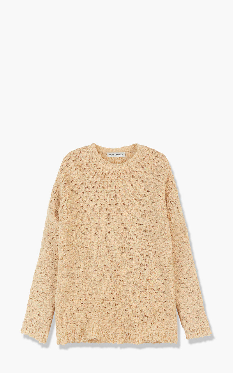 Our Legacy Popover Roundneck Faux Cord Beige