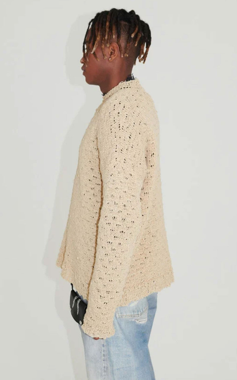 Our Legacy Popover Roundneck Faux Cord Beige