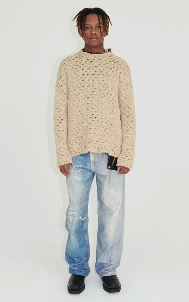 Our Legacy Popover Roundneck Faux Cord Beige