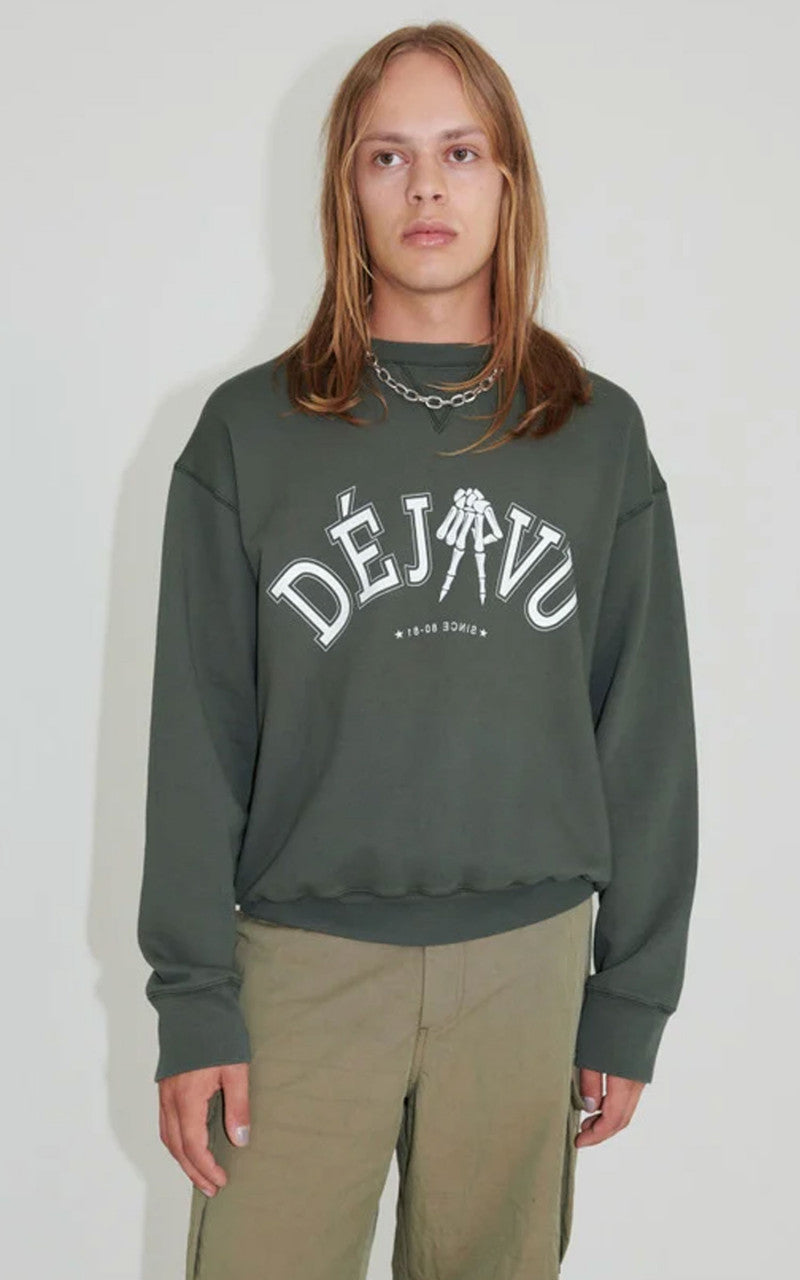 Our Legacy Base Sweat DeJa Vu Print Green