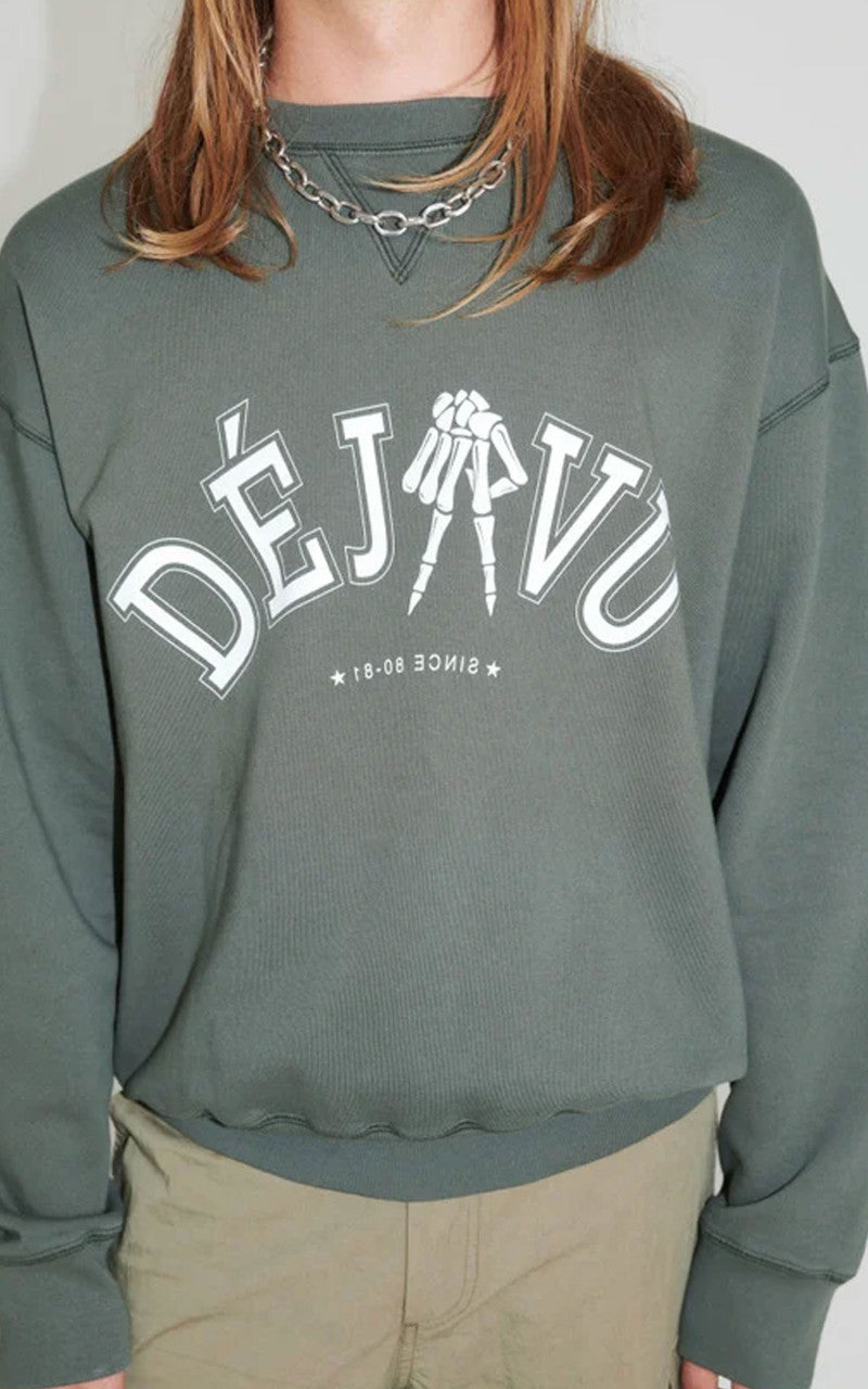 Our Legacy Base Sweat DeJa Vu Print Green