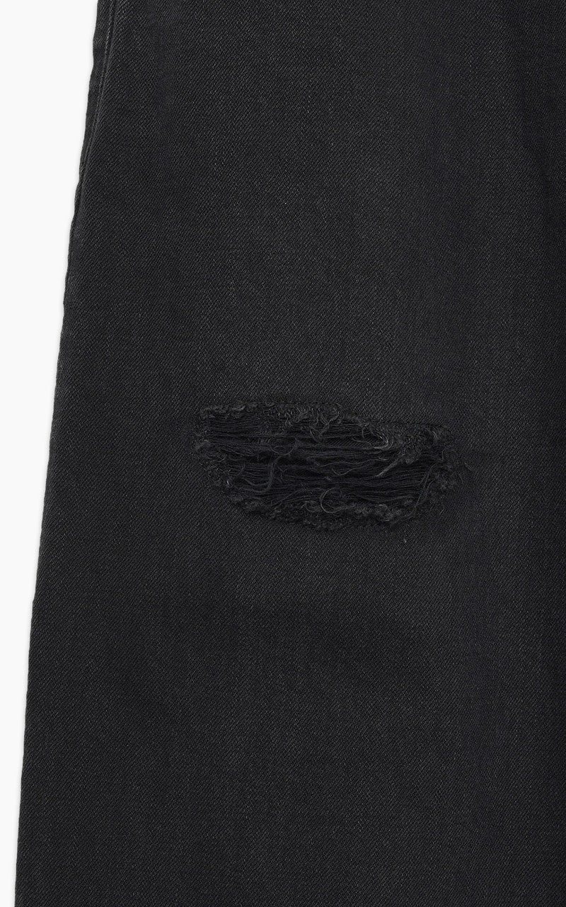 Markaware 'Marka' Straight Fit Jeans 12oz Black Damaged & Repaired