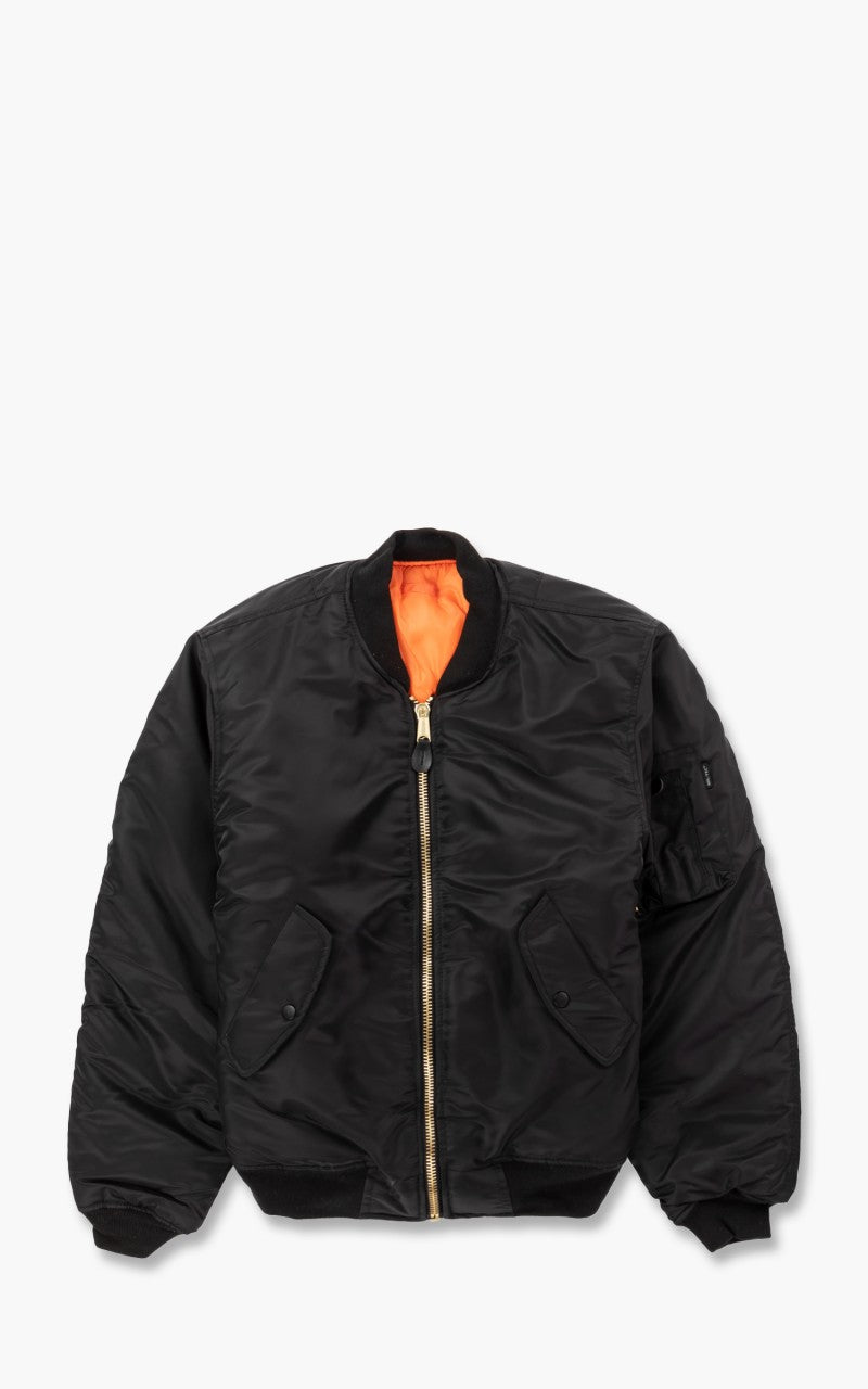 ジャケット・アウター R ATTACHMENT MA-1 jacket Black 1 ALPHA INDUSTRIES REVERSIBLE MA-1 BOMBER JACKET BLACK/ORANGE