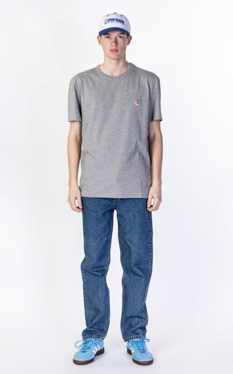 Maison Kitsuné T-Shirt Fox Head Patch Grey