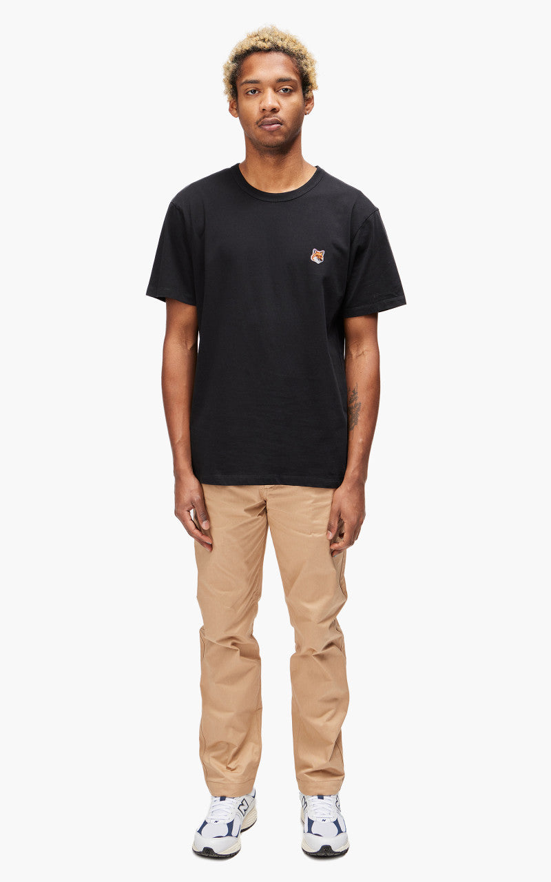 Maison Kitsuné Fox Head Patch Classic T-Shirt Black