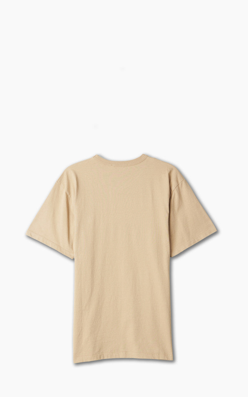 Maison Kitsuné Fox Head Patch Classic T-Shirt Beige