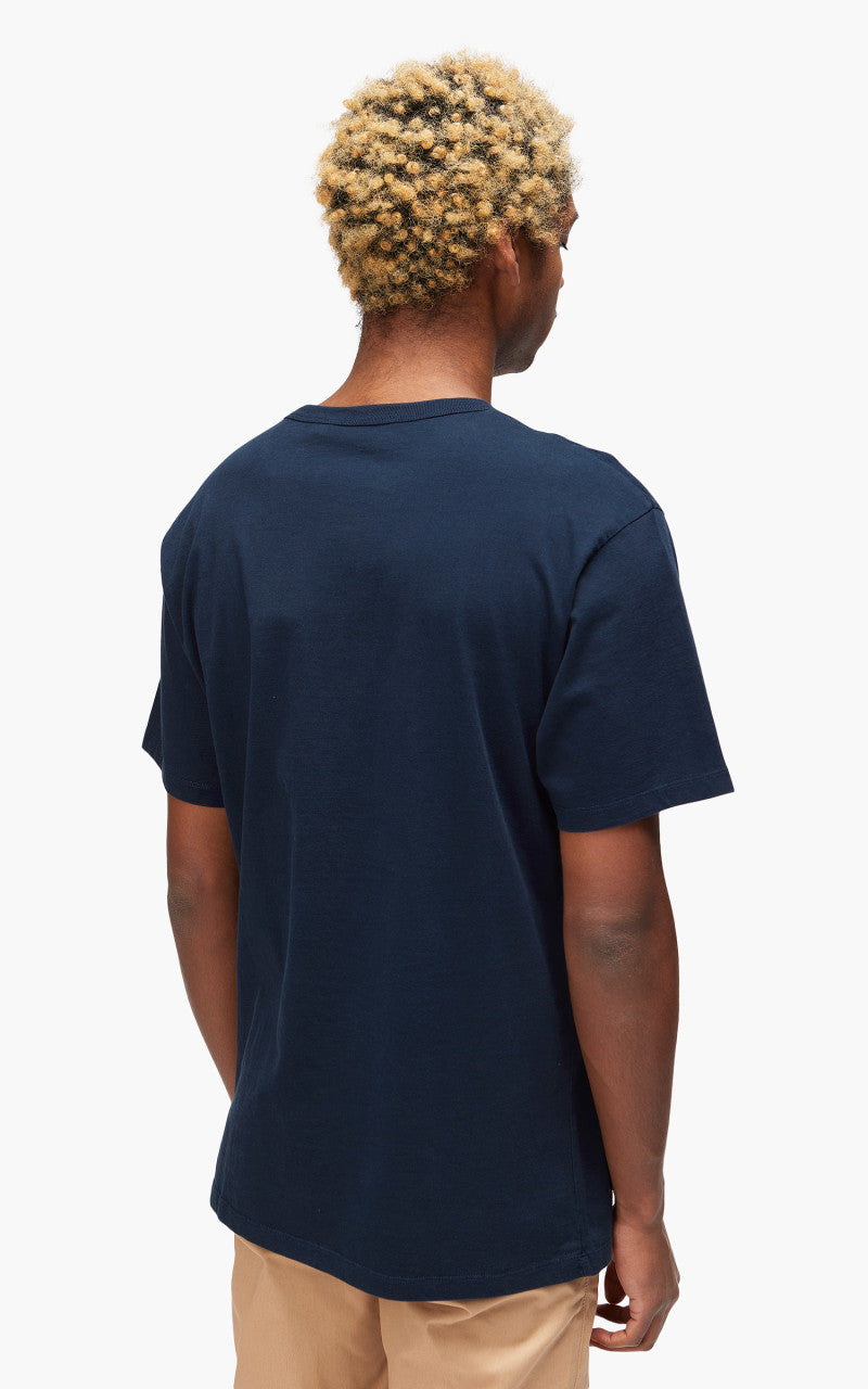 Maison Kitsuné Fox Head Patch Classic T-Shirt Navy