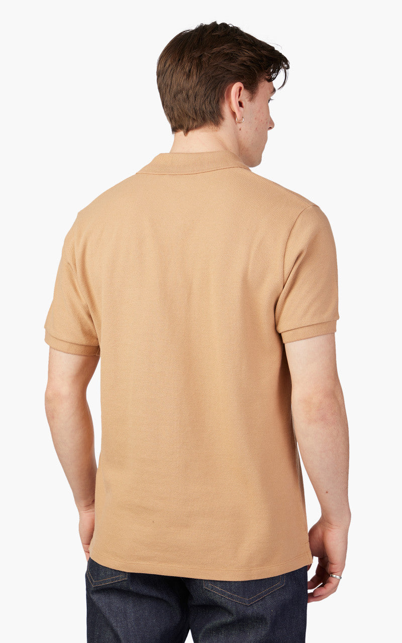 Maison Kitsuné Fox Head Patch Classic Polo Beige