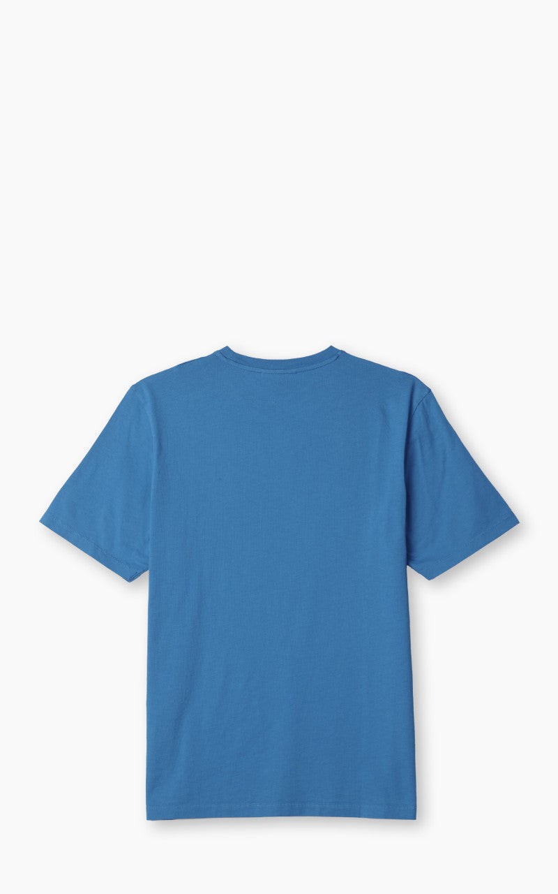 Maison Kitsuné Fox Head Patch Regular T-Shirt Enamel Blue